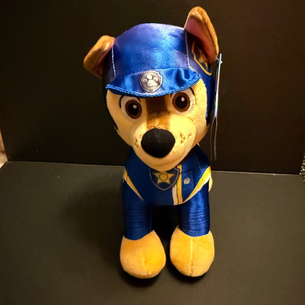 PAW Patrol Chase Plush 8" NWT Rescue Wheels Blue Police Pup